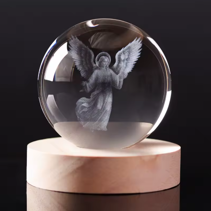 3D Crystal Keepsake — Engraved From Your Photo