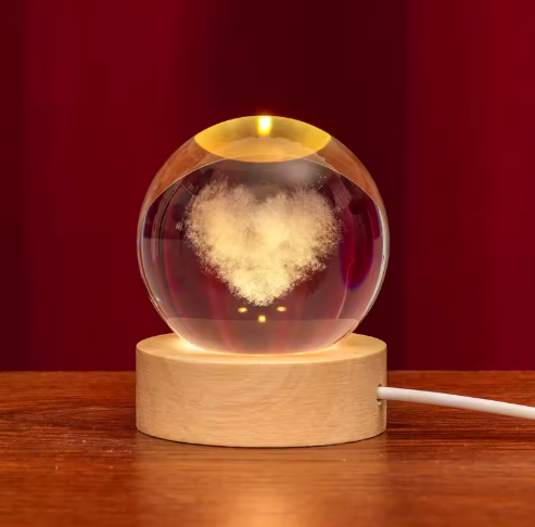 3D Crystal Keepsake — Engraved From Your Photo