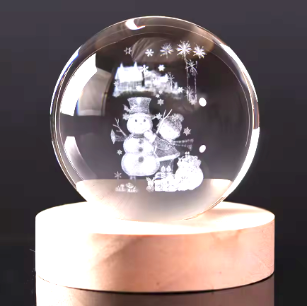 3D Crystal Keepsake — Engraved From Your Photo